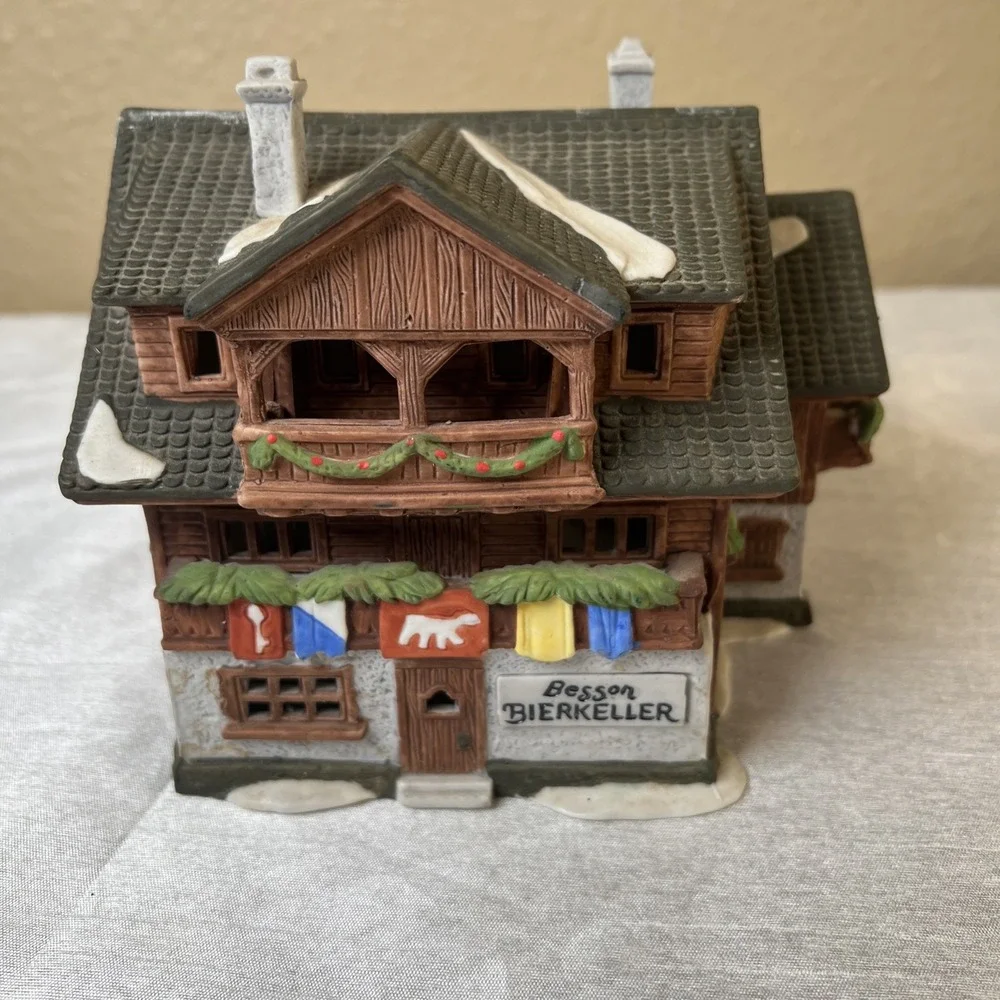 Vintage 1986 Dept 56 Alpine Village Besson Bierkeller #65404 Retired Beer Cellar